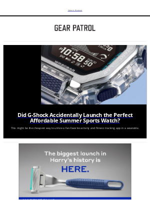 Gear Patrol - G-Shock's New Sports Watch Looks Perfect for Summer
