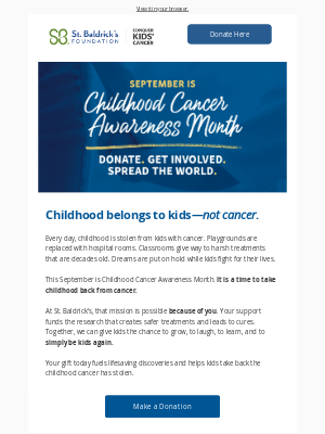 St Baldricks Foundation - Join the NEW St. Baldrick’s Challenge 💛
