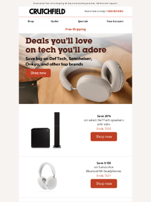 Crutchfield - Save big on the brands you trust