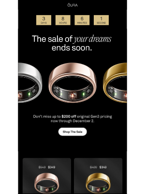 OURA - ⏰  Wake up! Black Friday shopping has begun ⏰