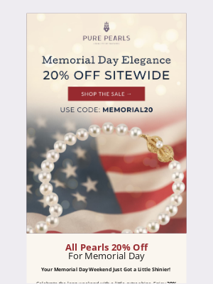 Pure Pearls - Memorial Day Sale... Ends Soon