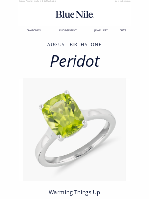 Blue Nile - Peridot: The Perfect Gift For August Birthdays