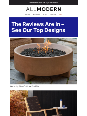 AllModern - new outdoor fire pits → easy autumn ambience