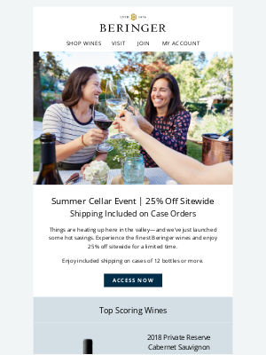 Beringer - Access Summer Cellar Event