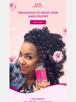 Hairfinity - 25% OFF on Hair Vitamins Only!