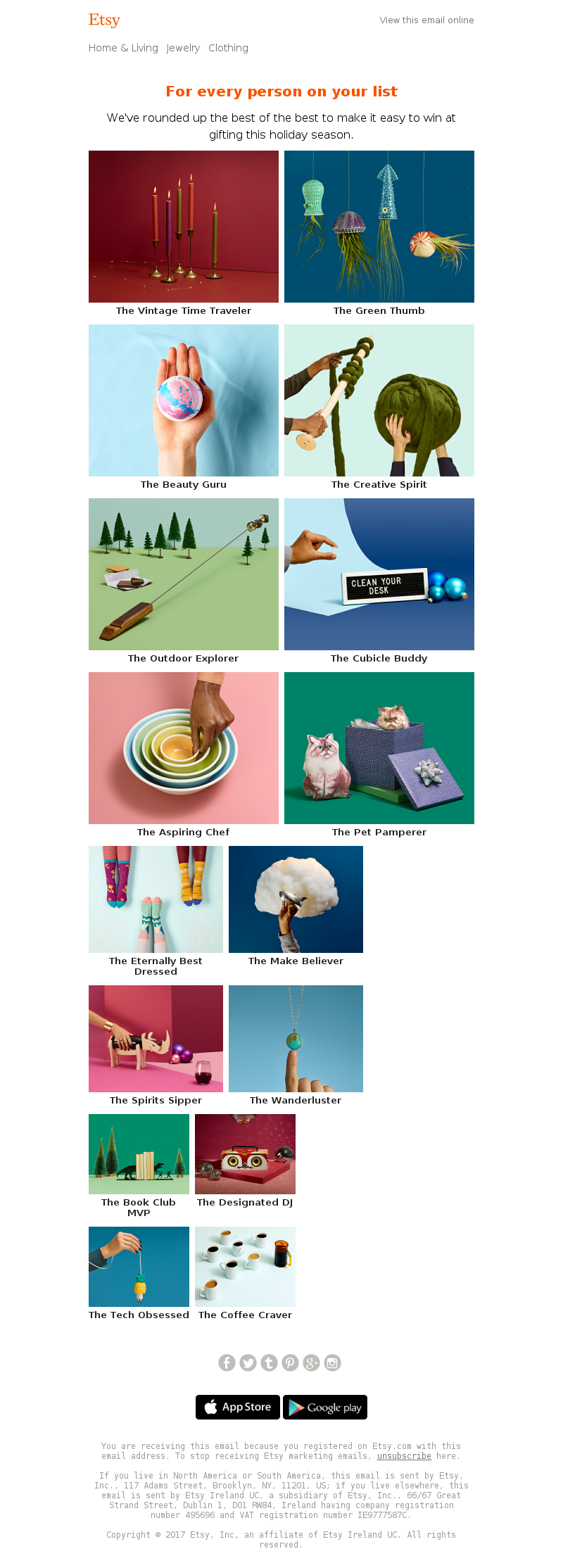 Etsy - All the gift guides, all in one place