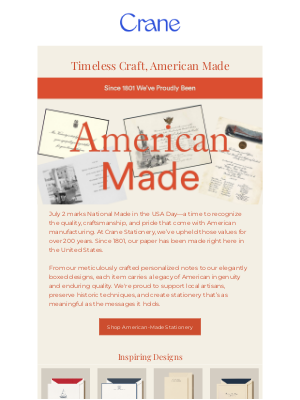 Crane & Co. - Proudly Made in the USA Since 1801