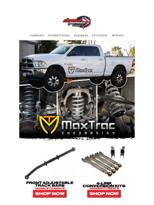 DieselPowerProducts - Level Up Your Suspension With Maxtrac Suspension