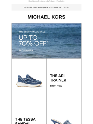 Michael Kors - Trending Now: Denim Shoes Up To 70% Off
