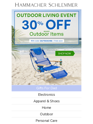 Hammacher Schlemmer - Transform Your Outdoors – 30% Off Select Furniture & Garden Finds!