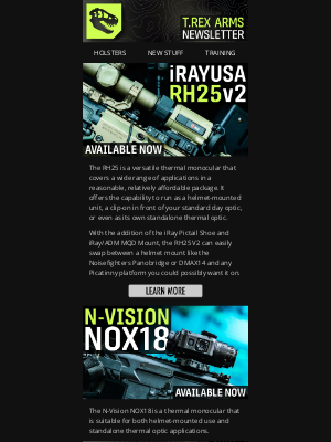T.REX ARMS - NEW: Thermal Superpowers Unlocked | iRAY RH25, NOX18, SkeetIRx + More