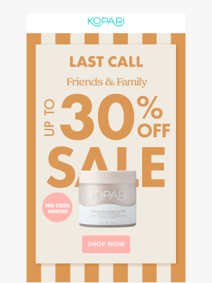 Kopari Beauty - Less than 24 hours to save up to 30% off