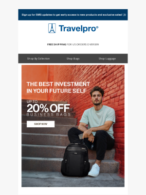 Travelpro Products - New Year, New Goals – Save 20% on Business Essentials!