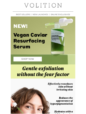 Volition Beauty - NEW! Vegan Caviar Resurfacing Serum