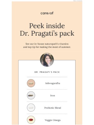 Care|of - What’s inside our doctor’s pack? 🔍