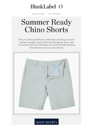 Blank Label - Chino Shorts = Your Summer Style