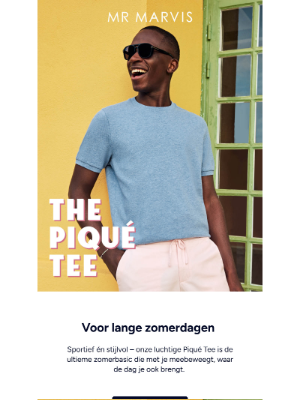 Mr Marvis (Netherlands) - The Piqué Tee: ideaal voor lange zomerdagen