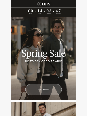 Cuts Clothing - Up to 50% Off Ends Tonight