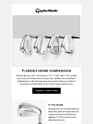 TaylorMade Golf - P·Series Irons Comparison: Which Fits Your Game?