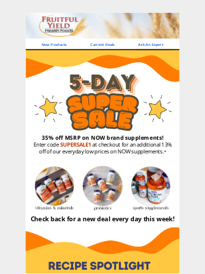 Fruitful Yield - July Super Sale
