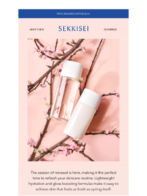 Sekkisei-usa - Beautiful, refresh your glow this spring ✨