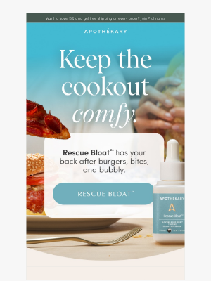 Apothekary - Bloat? Not on our summer itinerary.