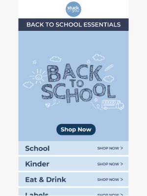 Stuck on You - Did You Forget? Grab Your Back-to-School Essentials! 🎒
