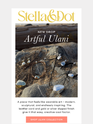 Stella & Dot - NEW DROP: Wearable art: Ulani on leather 🎨