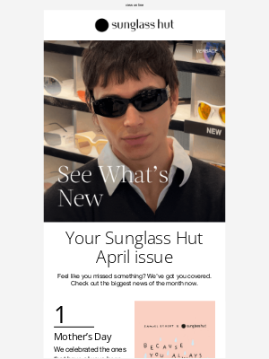 Sunglass Hut - Your Sunglass Hut April issue