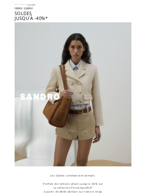 Sandro (France) - Soldes | Dès demain !