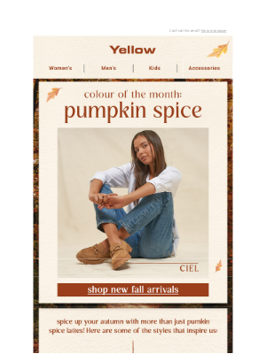 Yellow Shoes - Colour of the Month: Pumkin Spice 🎃🍂