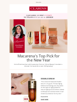 Clarins (Canada) - Our Beauty Consultant's Top Picks for the New Year ✨