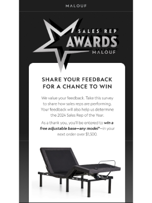 Malouf - Tell Us How Your Reps Are Doing