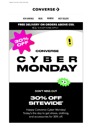Converse - LAST CALL: 30% off sitewide