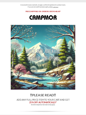 Campmor - March Newsletter