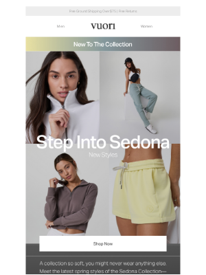 Vuori - New Styles: The Sedona Collection