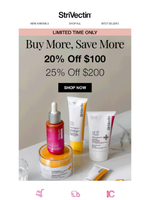 StriVectin - ENDS TONIGHT: Up to 25% Off 🛍️
