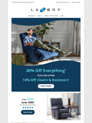 La-Z-Boy - 📣 20% 📣 OFF 📣 EVERYTHING
