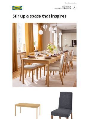 IKEA - Greg, whip up a beautiful dining space
