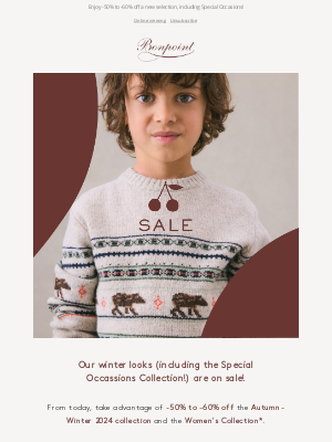 Bonpoint - Up to -60% off our Winter Sale