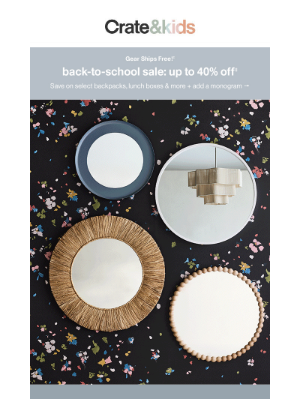 Crate and Barrel - Make their room feel extra special with fun decor →