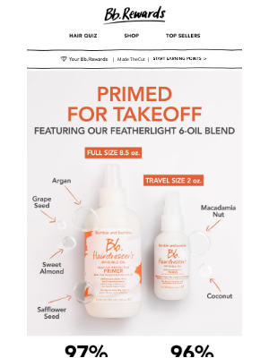 Bumble & Bumble - Traveling somewhere? Take these moisturizing musts with you.