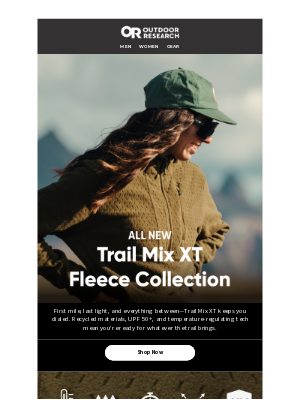 Outdoor Research - Meet the New Trail Mix XT Fleece Collection