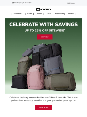 Ogio - Two Days Only: Up To 25% Off Sitewide