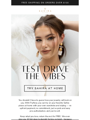 Sahira Jewelry Design - Unsure? Try your faves at home -  for FREE!