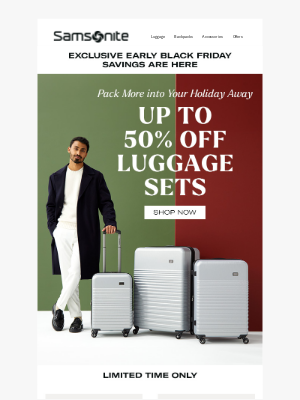 eBags - Unlock Early Access Holiday Deals Now