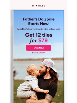 Mixtiles - Make Dad’s Day—12 Tiles for $79 💖