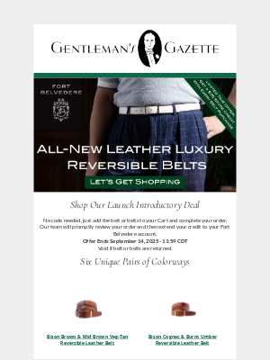 Gentleman's Gazette - Reversible Belts, Impeccable Style