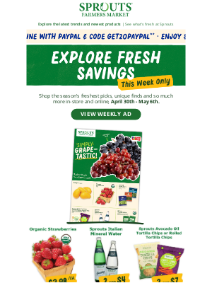 Sprouts Farmers Market, Inc. - 🗞️ Your weekly ad is here!