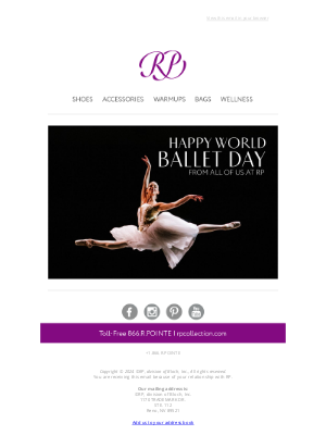 Russian Pointe - Happy World Ballet Day from all of us at RP! 🩰